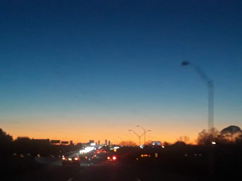 Saying good bye to the Fort Worth Skyline- it's just so peachy!
