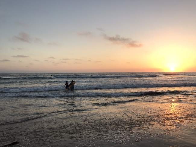 Ocean sunset 